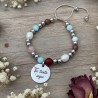 Pulsera de minerales, diseñamos y personalizamos con tu texto, ideal para sorprender a quien más quieres (1pc).