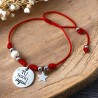 Pulsera con perla, diseñamos y personalizamos con tu texto | Dcorazón