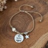 Pulsera con perla, diseñamos y personalizamos con tu texto | Dcorazón