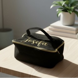 Neceser de terciopelo personalizado | Dcorazón