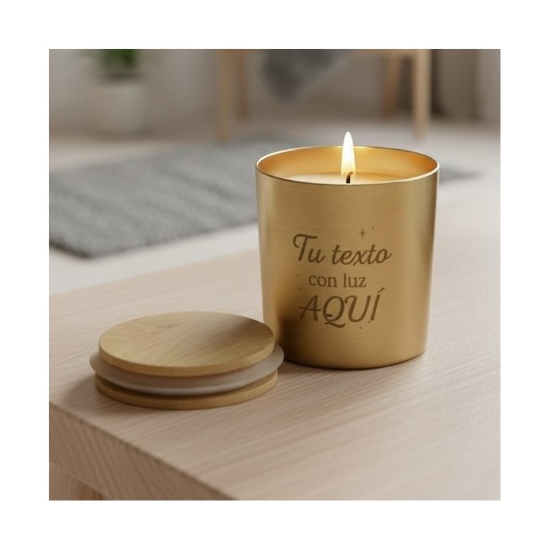 Velas personalizables con tu texto | Dcorazón