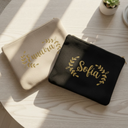 Set personalizado de neceser y bolsa con nombre | Dcorazon