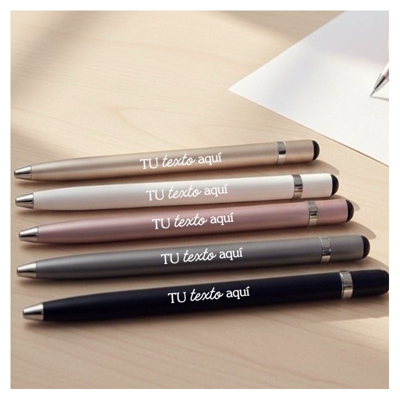 Bolígrafo metálico con tu texto | D.Corazón