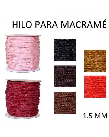 Hilo para macram├® nylon grosor 1.5 mm (1metro).