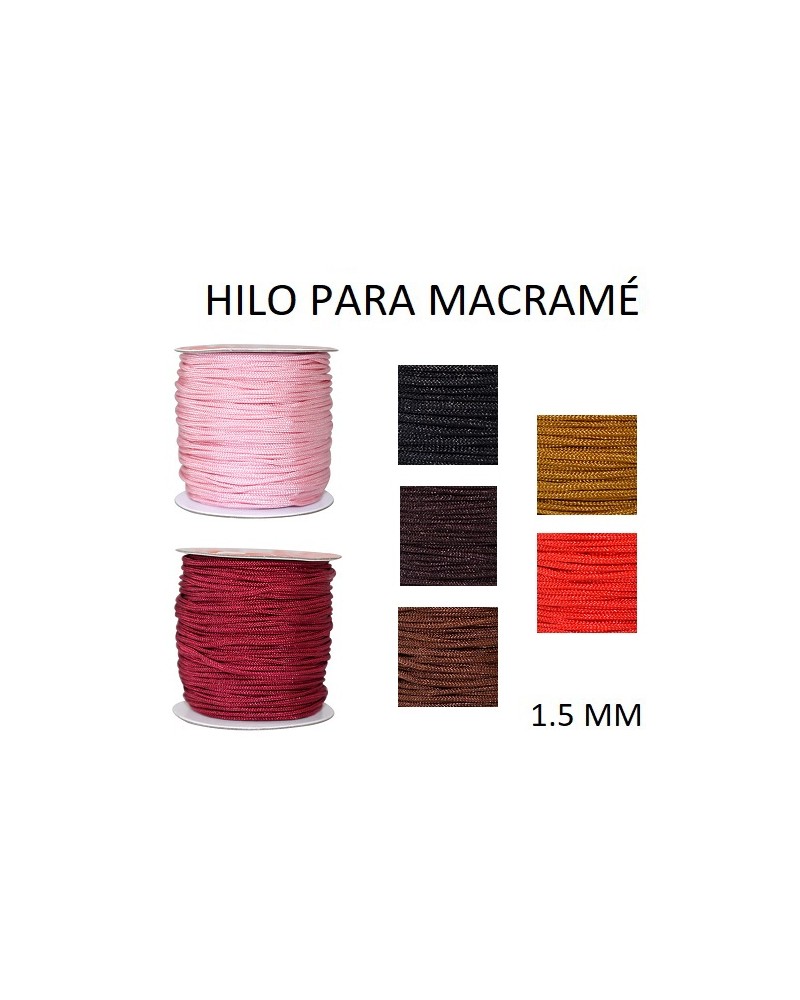 Hilo para macram├® nylon grosor 1.5 mm (1metro).