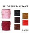 Hilo para macram├® nylon grosor 1.5 mm (1metro).