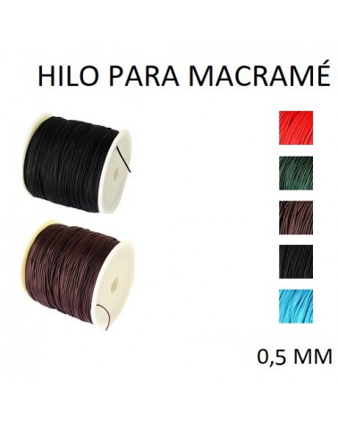Hilo de nylon para macram├® grosor 0,5 mm  (1metro).