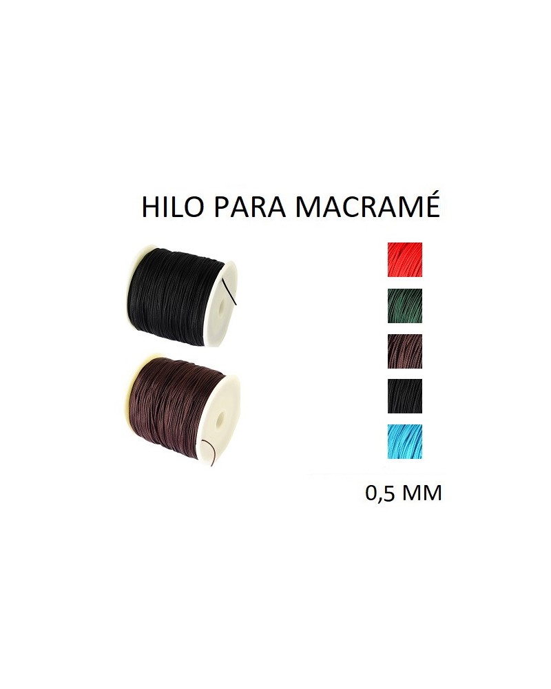 Hilo de nylon para macram├® grosor 0,5 mm  (1metro).
