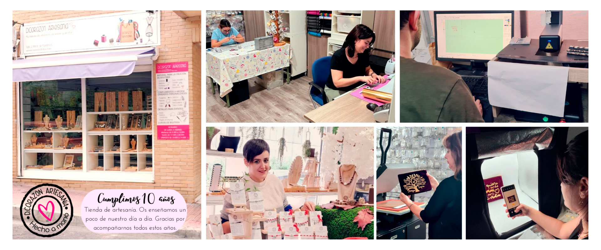 Nuestro día a día en el taller D.Corazón Artesanía